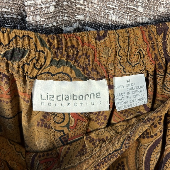Liz Claiborne 2 Piece Skirt Set‎ Paisley Brown - Picture 9 of 9